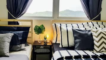 Individually decorated, individually furnished, laptop workspace