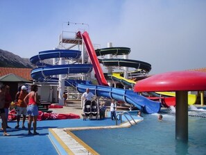 Pool - Apartment in Baška with Seaview, Terrace, Air condition, WIFI (3494-5) (Baška)