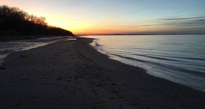 Kinderfreundliche Ferienwohnung mit Terasse, 800m bis zum Strand