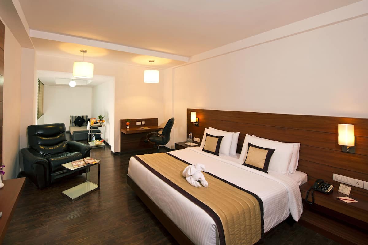 Ropa de cama de alta calidad y minibar 