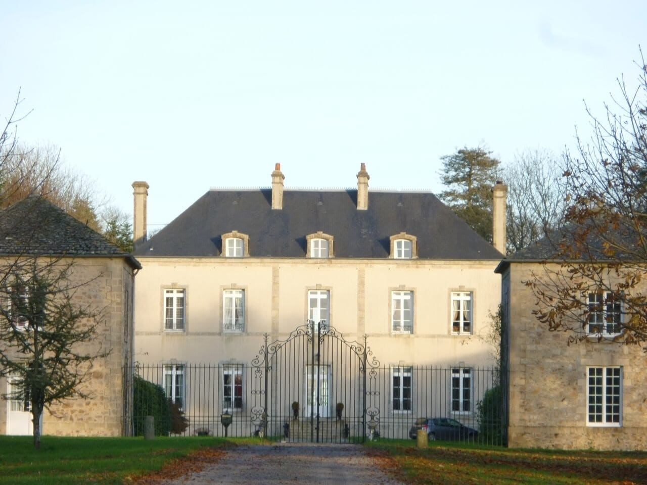 arrivée au chateau 