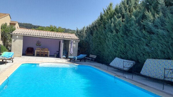 Pool - VILLA 140 M2, CLOSE TO VERDON, LARGE QUIET (Gréoux-les-Bains)
