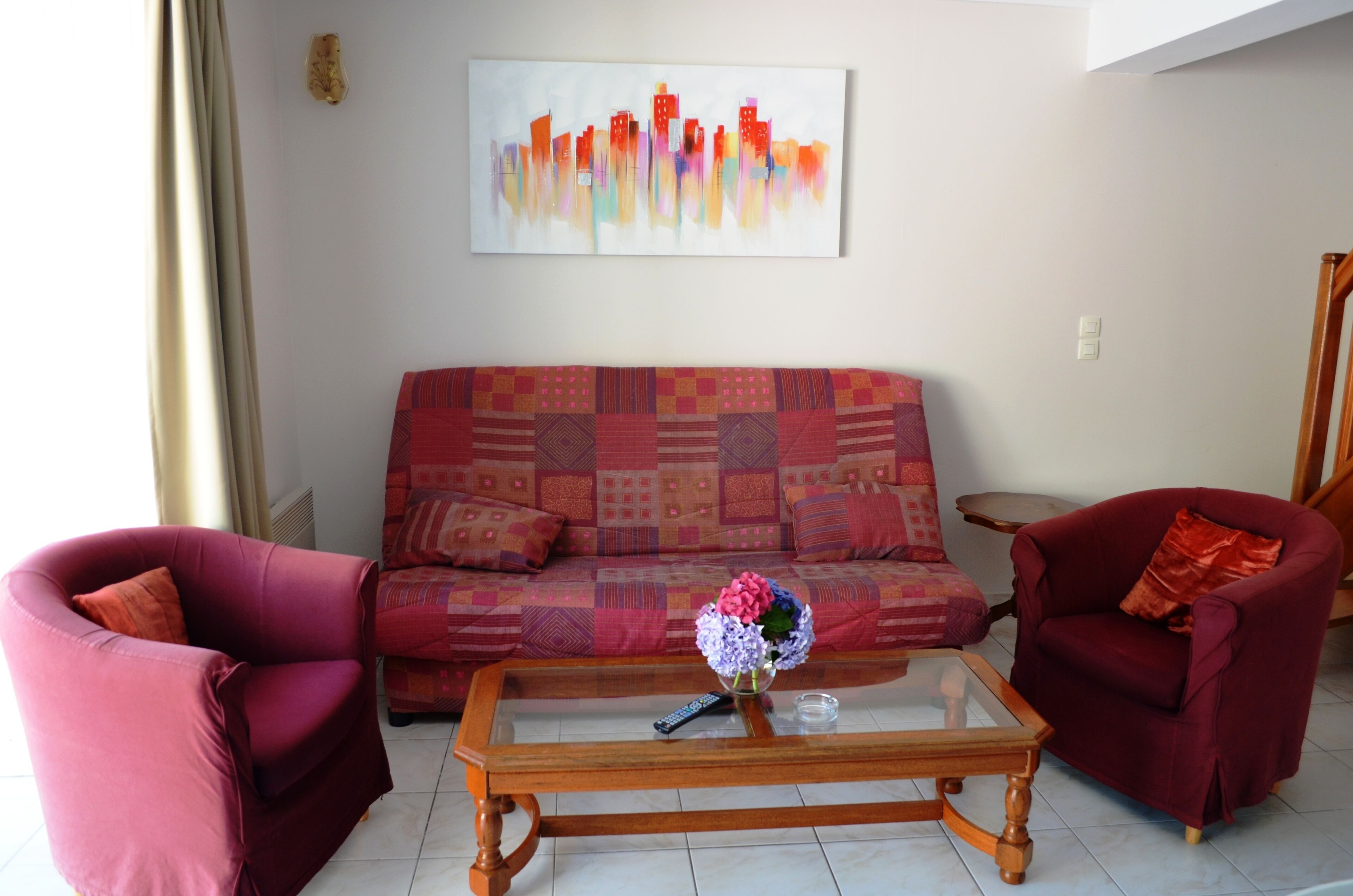 Gîte 3 * Tt Cft, free WiFi. Private terrace, Swimming pool 28 °, Tennis, Parking