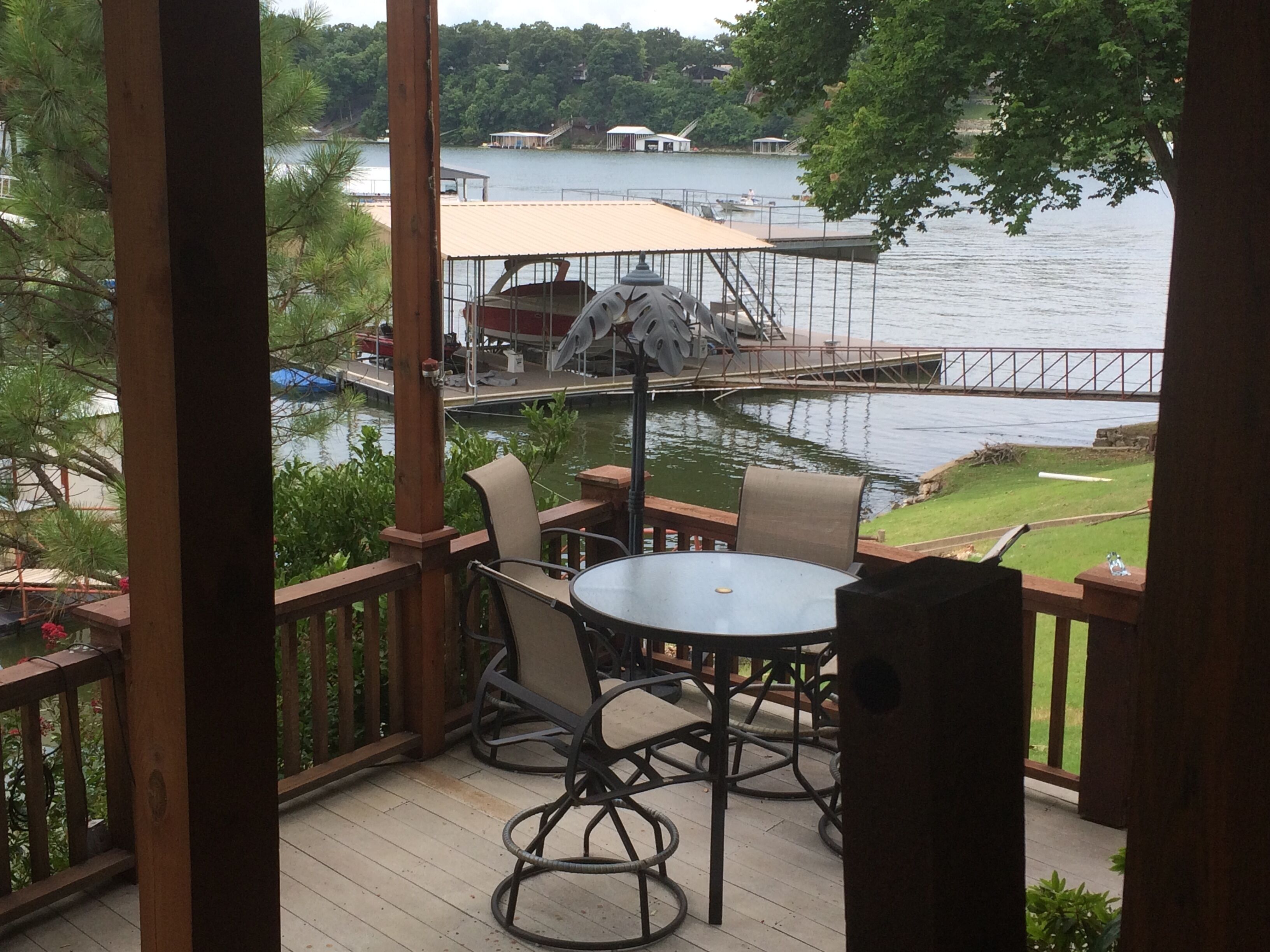 Grand Lake Waterfront Large Covered Boat Dock and Carport for One Car Incl.