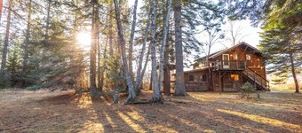 1 soveværelse, 1 bad hus i skoven, sover op til 4