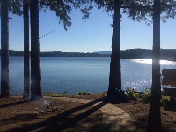 On the beach, beach towels