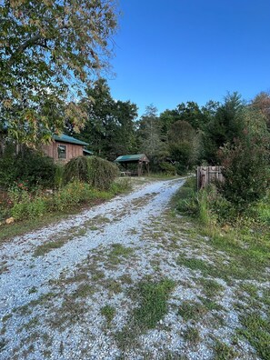 Property grounds - Camp Hideaway Hemlock Haven Cabin @ Nebo, Lake James NC (Nebo)