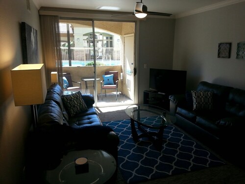 Ground floor, Pool, Spa & Fitness Room - 1Bd/1Ba condo.  Covered parking spot