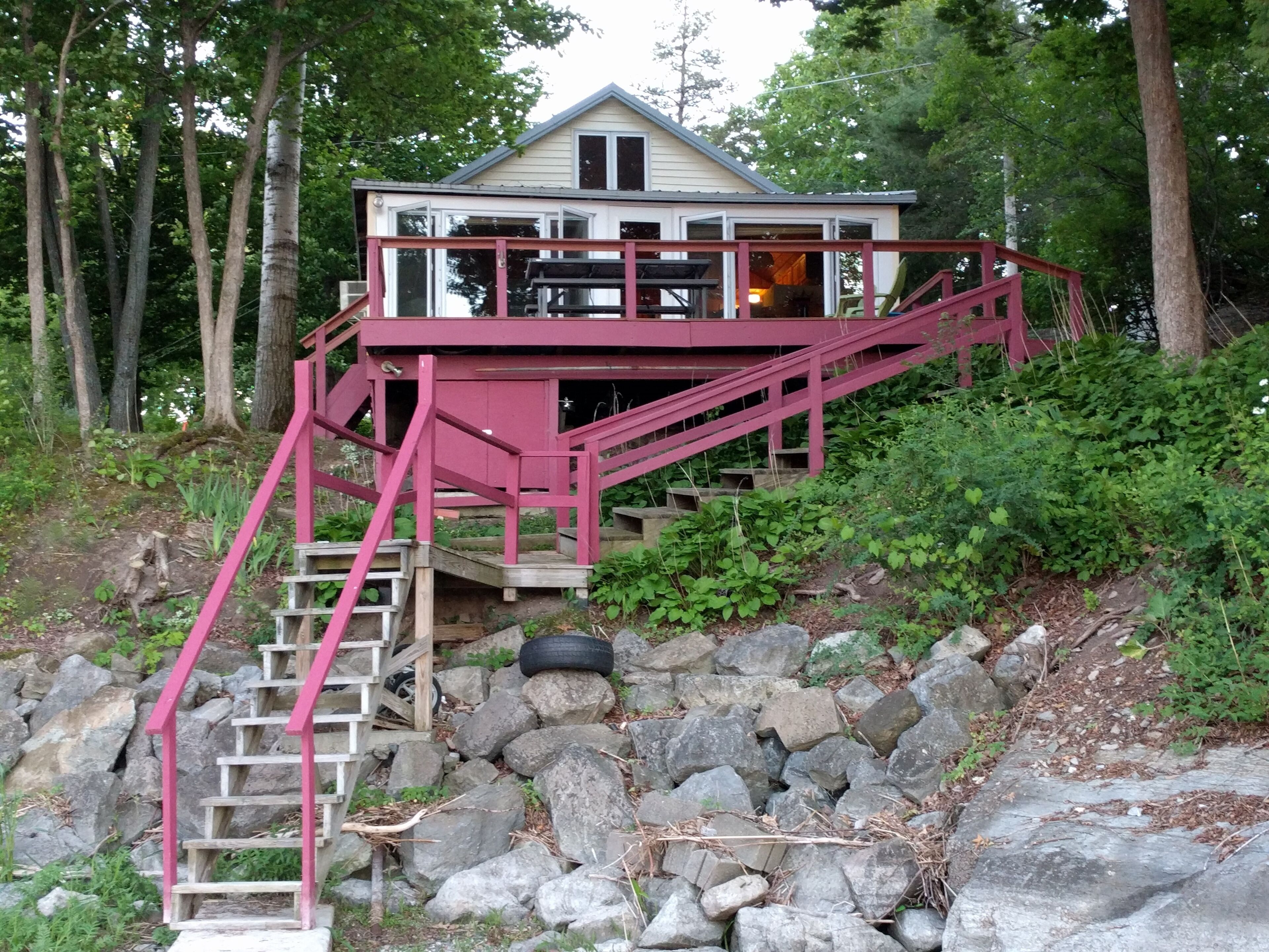 Lake front cottage, Long Point community, North Ferrisburgh, Vermont
