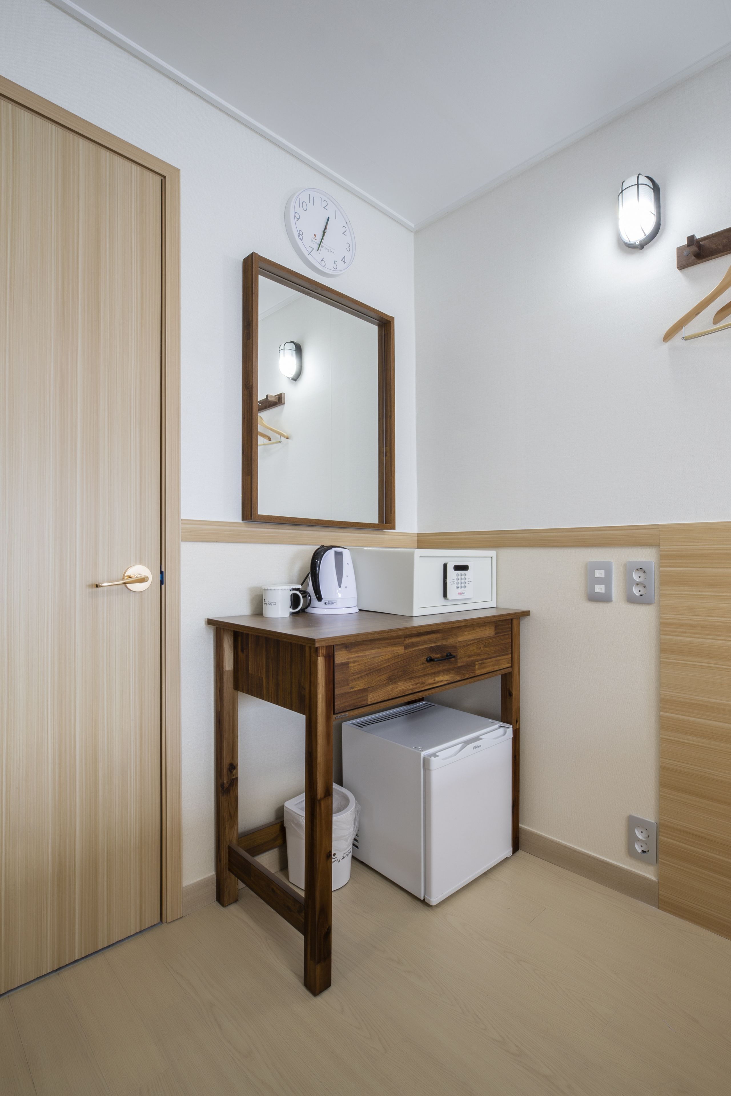 family twin room | in-room safe, desk, laptop workspace, blackout curtains