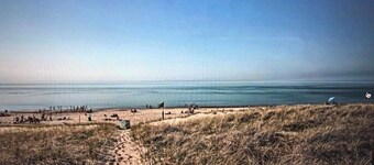 Charming Beachfront Home w/huge backyard, walk over dune to the beach!