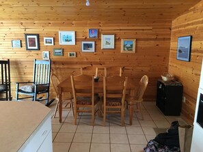 Dining - Cute Lakefront Cottage on Lake Michigan. (Mears)