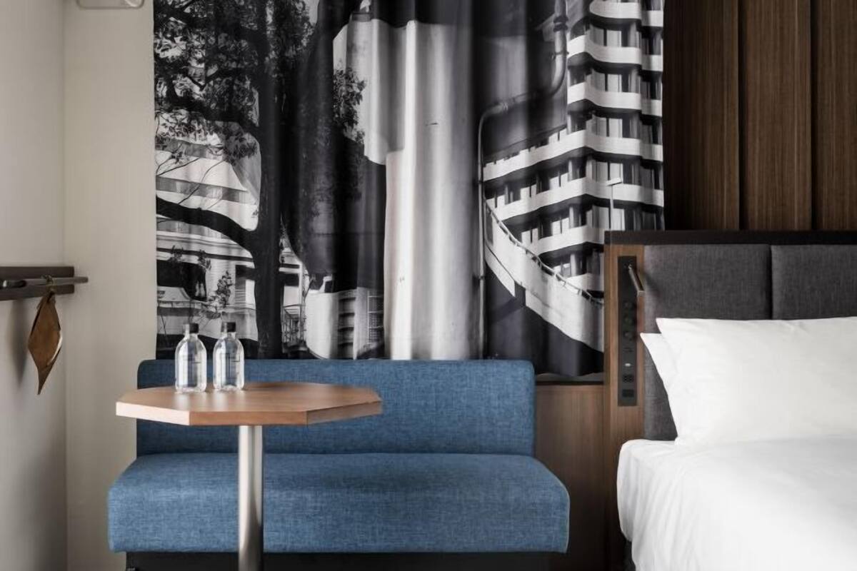 Down duvets, pillow-top beds, in-room safe, desk
