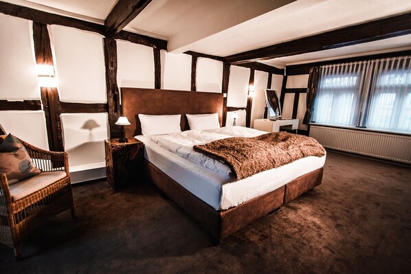 Chambre Double Classique, salle de bains privée, vue jardin (1 - Mühlenstube)