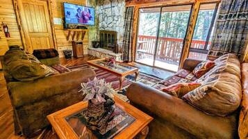 TV, fireplace, DVD player