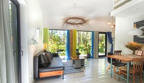 Living area - Rabarberi LV #R1-Unique views at SeaSide Village (Saulkrasti)