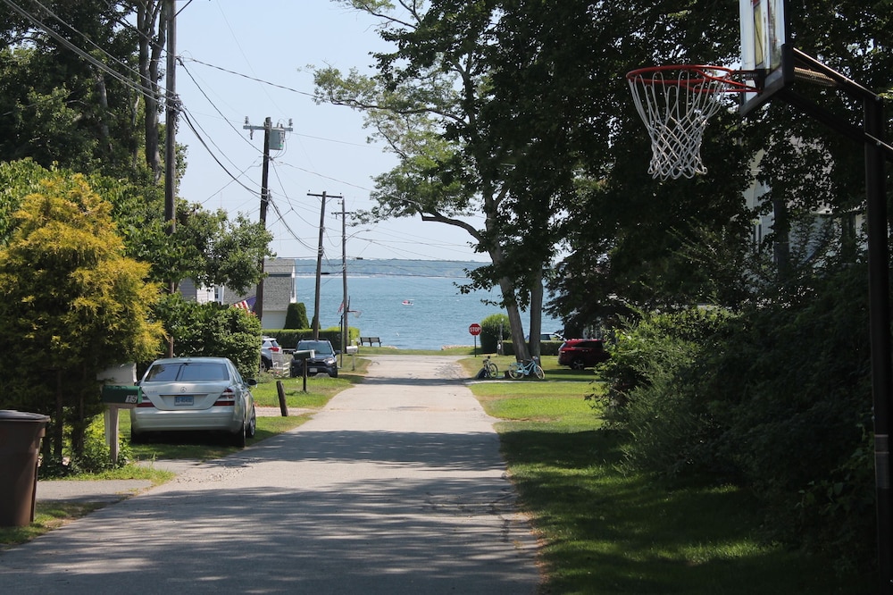 Walk to the beach at Black Point, Niantic, Ct.