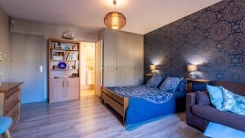Chambre Double (Bleu) | Décoration personnalisée, ameublement personnalisé, rideaux occultants