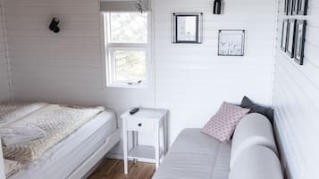 Premium bedding, down duvets, individually decorated
