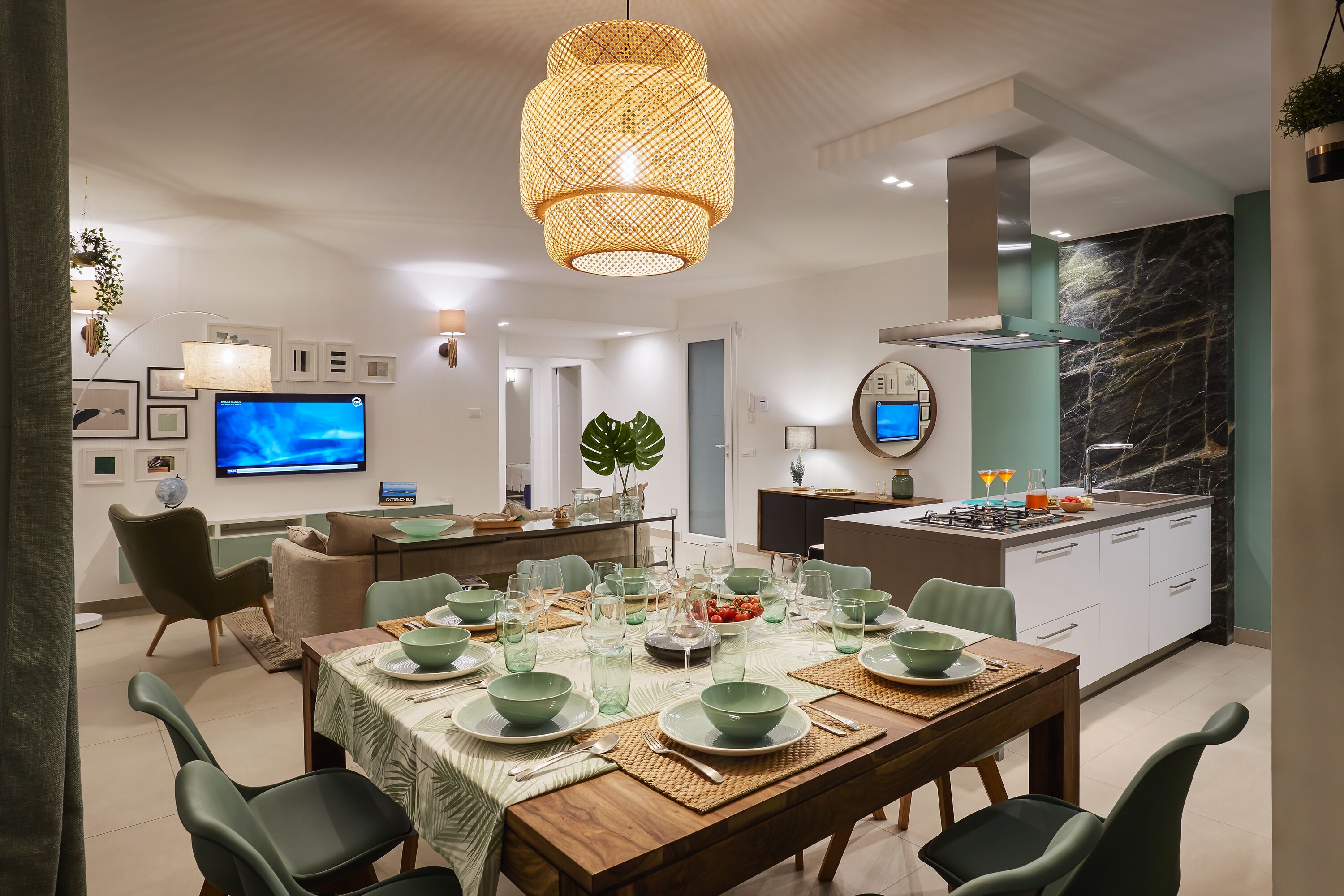 平板电视、DVD 播放器