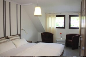 Desk, soundproofing, iron/ironing board, travel cot