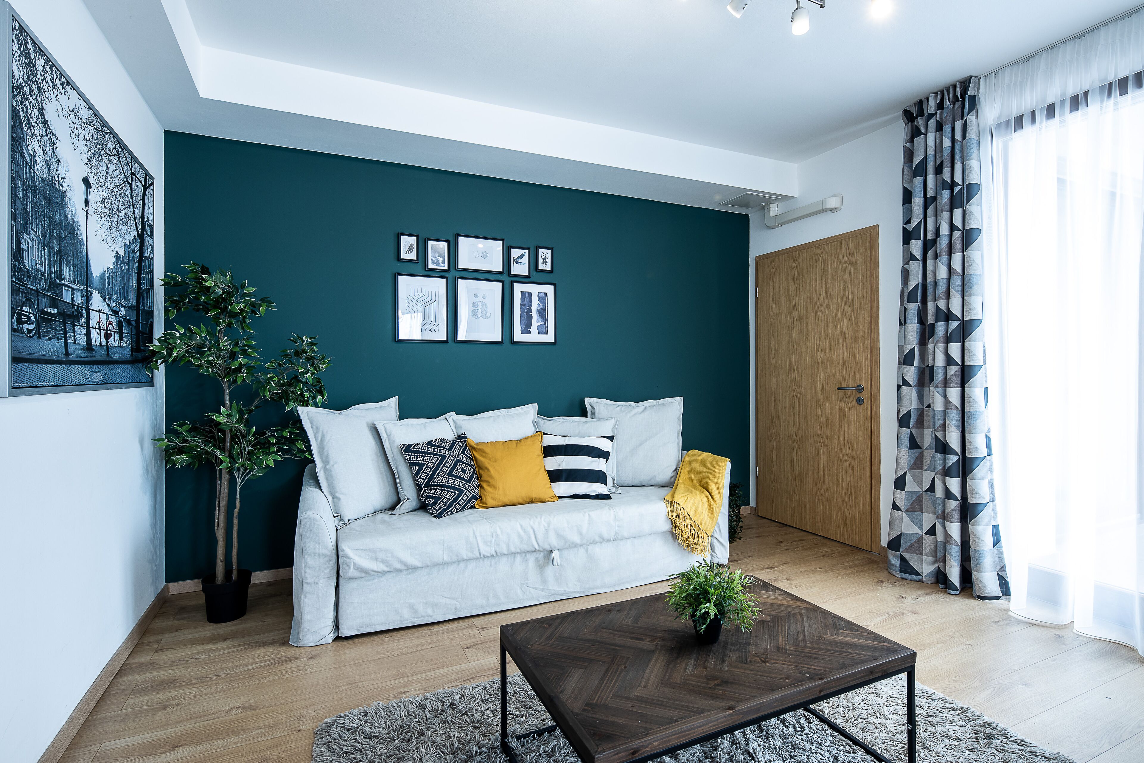 Superior Apartment, 2 Bedrooms | Living room | 80-cm flat-screen TV with cable channels, TV