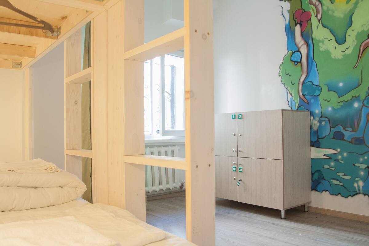 Basic Shared Dormitory, Mixed Dorm (4 beds) | Blackout curtains, iron/ironing board (on request), free WiFi