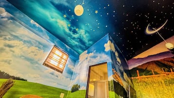 星空四人景觀套房 | 3 間臥室、隔音、免費無線上網、床單