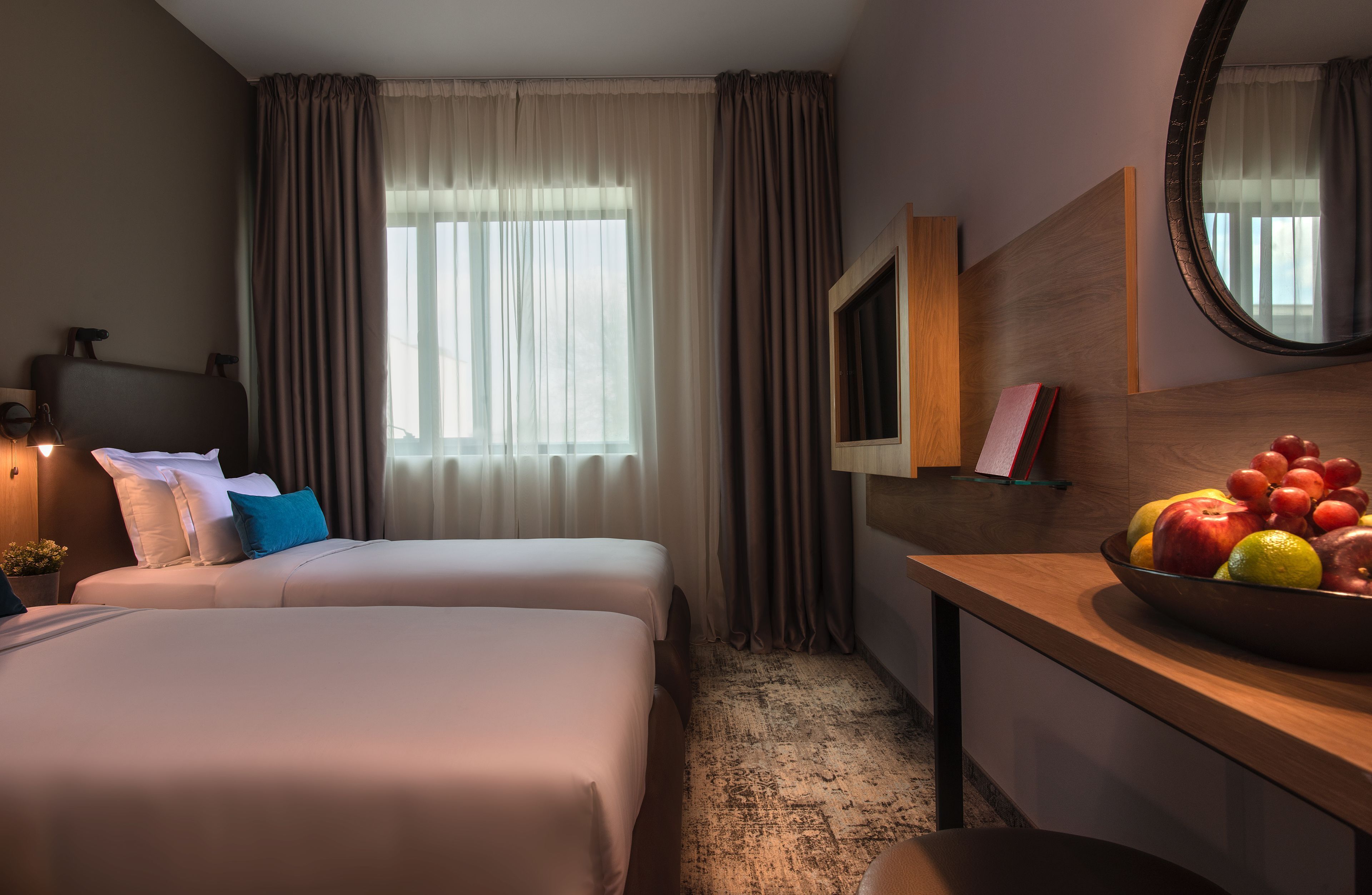 Minibar, in-room safe, desk, blackout drapes