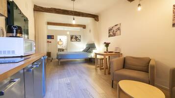 Studio | Living area | Flat-screen TV