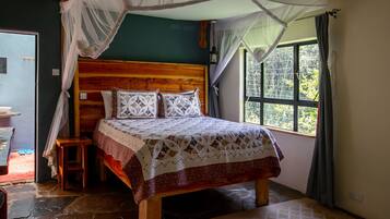 Casa de campo, 3 habitaciones, en la zona del jardín | Caja fuerte, decoración individual, mobiliario individual y ropa de cama