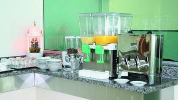 Free daily buffet breakfast