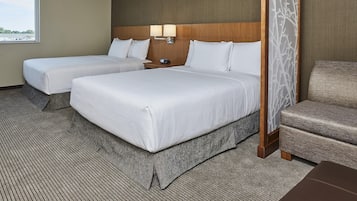 Premium bedding, down comforters, in-room safe, individually decorated
