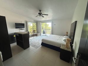 Suite Prestige, terrasse, vue sur la ville | Couette en duvet, bureau, rideaux d’obscurcissement, Wi-Fi (supplément)