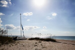 Sun loungers, beach towels