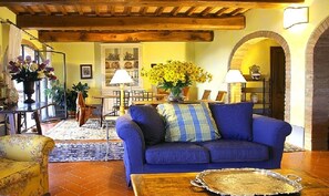 Televisión, chimenea, reproductor de DVD y libros 