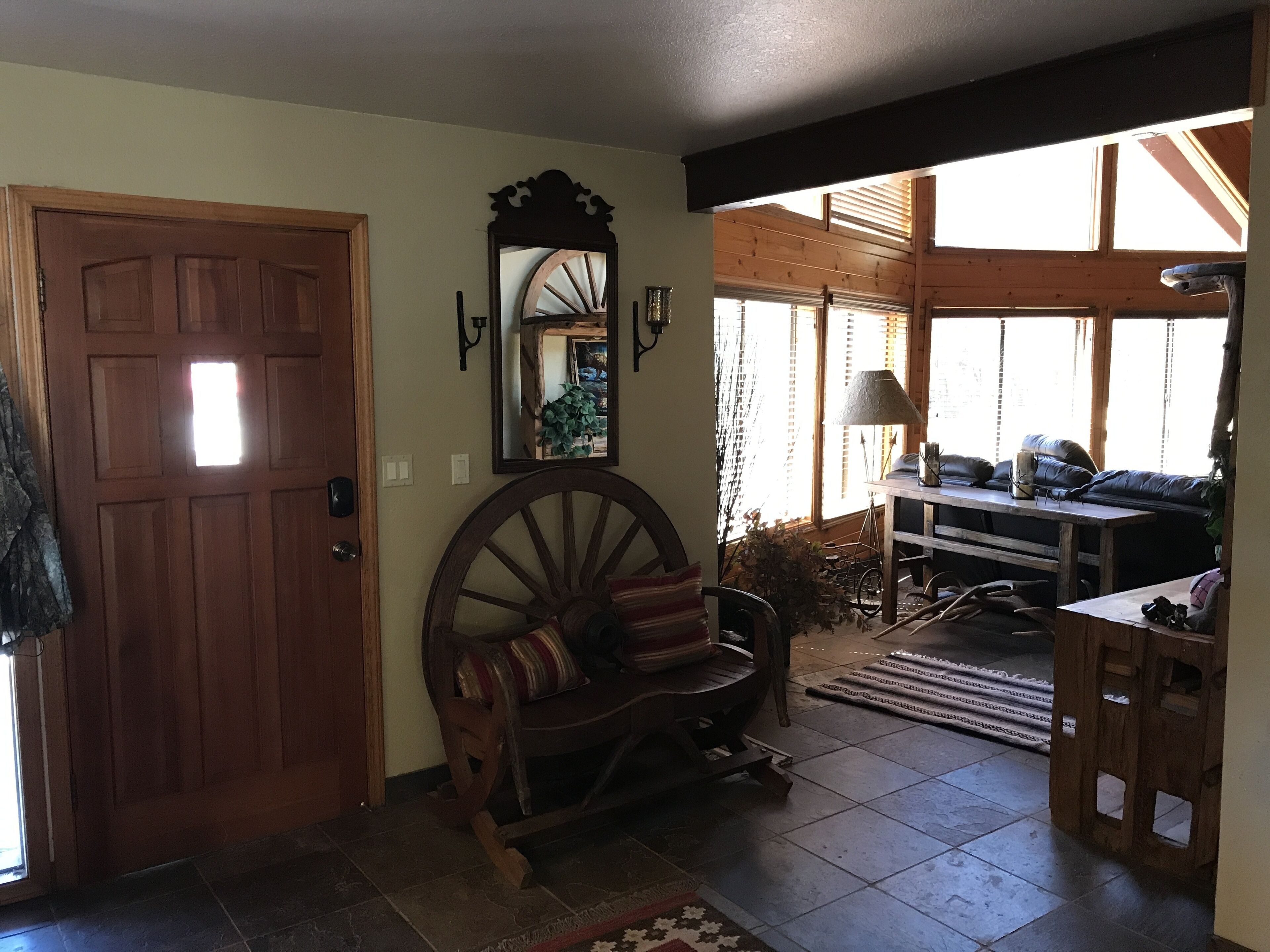 In Tonto Village backing up hundreds of miles offroad roads in the forest