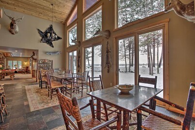 Dock, Fire Pit & Beach! Expansive Ruth Lake Home