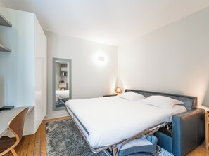 1 غرفة نوم ومكتب ومكواة/لوح كي وواي فاي