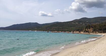 Amplio T3 en villa, tranquilo, vista al mar, jardín, a 8 minutos de la playa y del centro de Propriano.