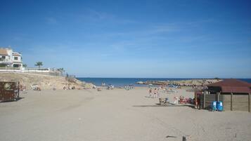 Vlak bij het strand