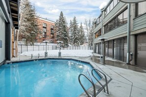 Indoor pool, outdoor pool - Top-Floor 2-Story Condo: Located at PCMR Base, Sleeps 10, Private Hot Tub (Park City)