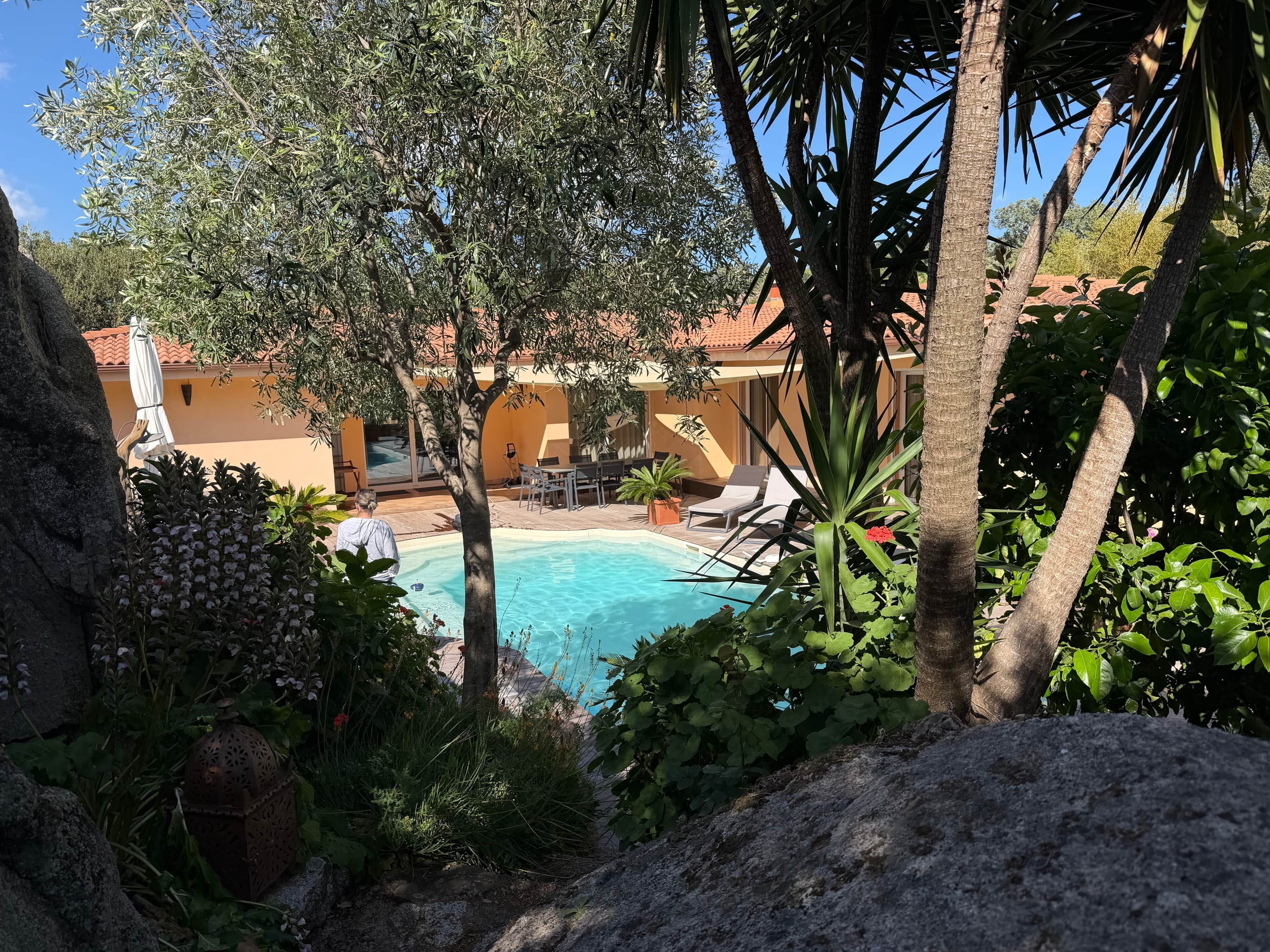 Piscine extérieure, piscine chauffée