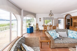 Fernseher, Kamin, DVD-Player, Bücher