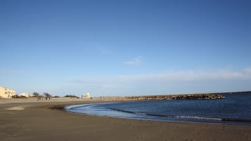 Vlak bij het strand
