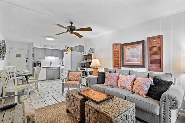 TV, DVD player, livros