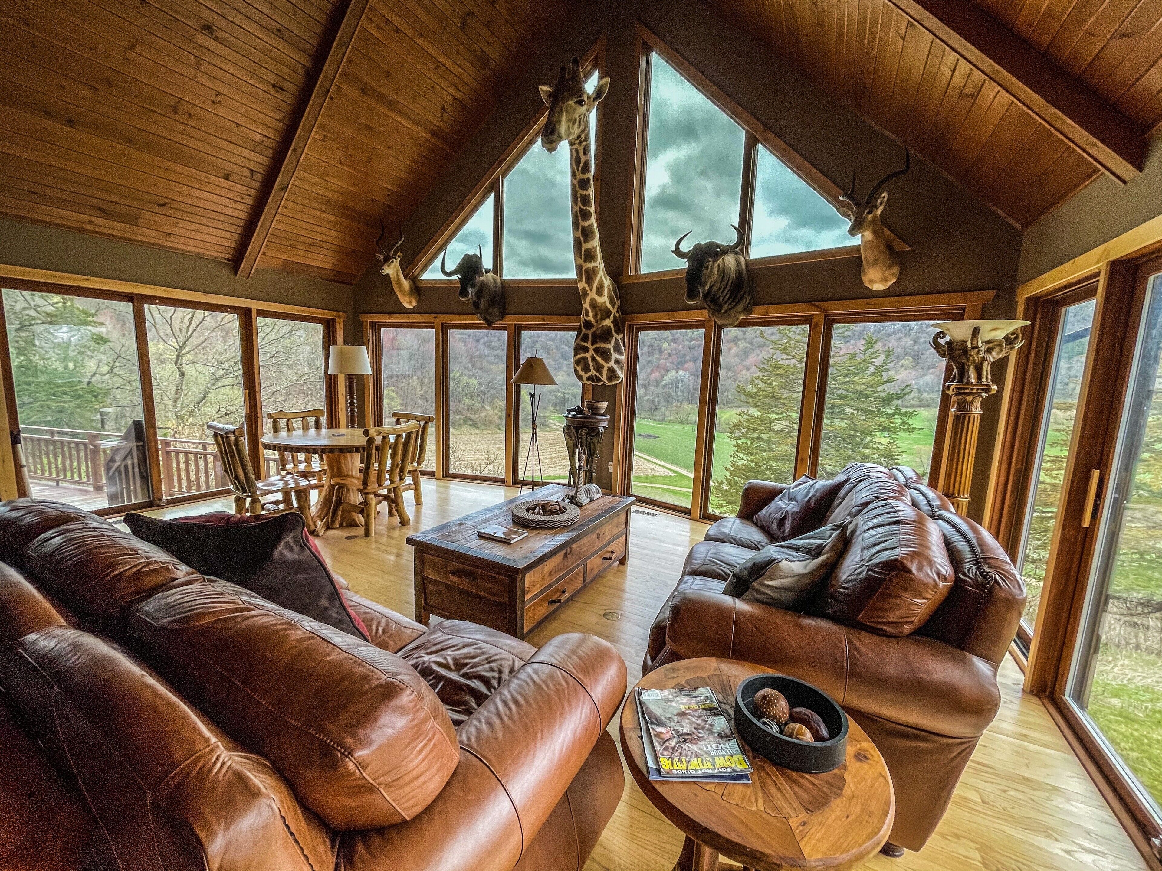 The 6 Bedroom Lodge overlooking the valley at Big Valley Ranch 