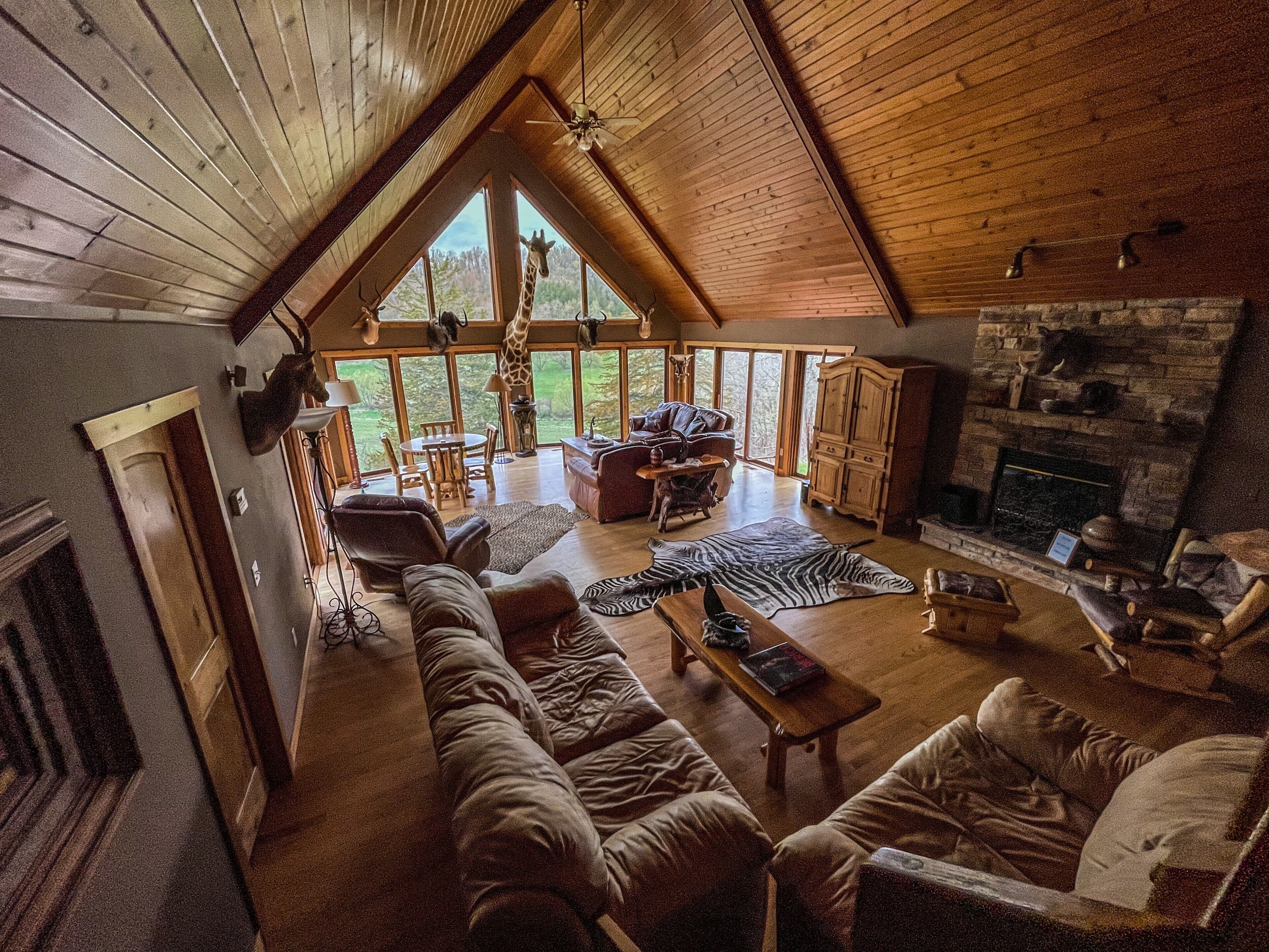 The 6 Bedroom Lodge overlooking the valley at Big Valley Ranch 