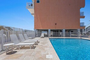 A heated pool