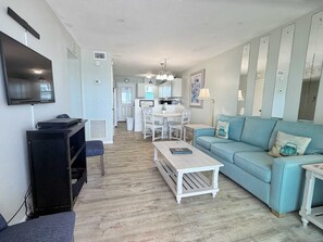 TV, DVD player - Fresh Updates | Harbor House B6 - Awesome Beach Front Views, Free WiFi, Prime location (Gulf Shores)